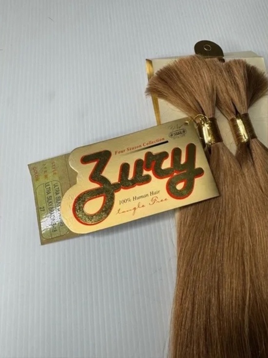 Zury 18” In bulk human hair Honey Blonde #27 100% human Ultra silky braiding - Picture 4 of 6